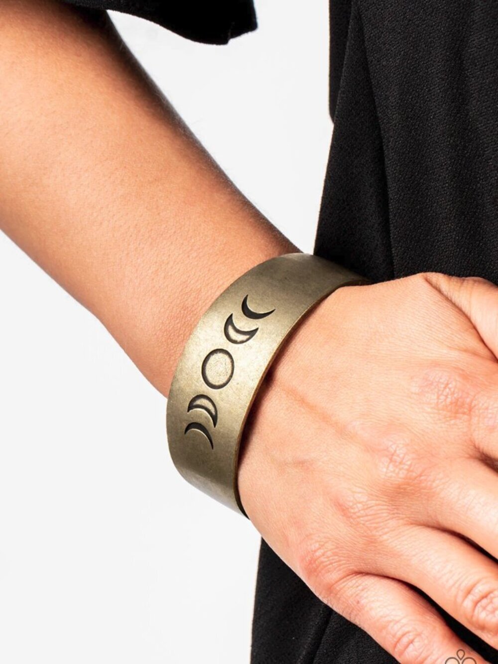 Lunar Effect - Brass Bracelet - Vintage - Picture 3 of 4